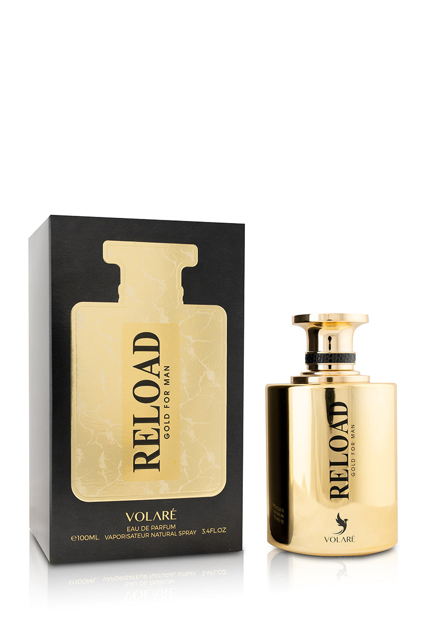 Volaré Reload Gold — Eau de Parfum 100ml — packaging